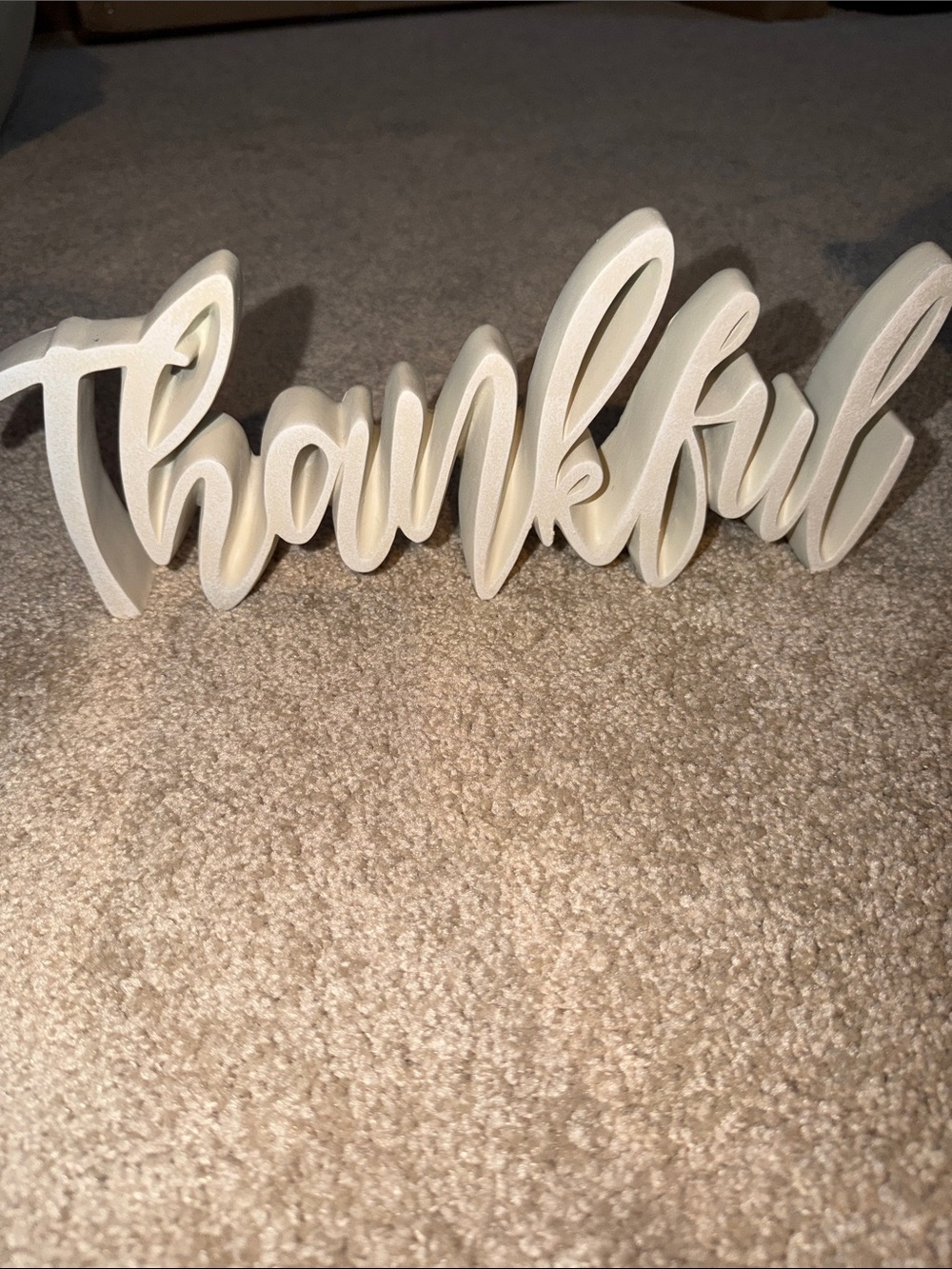 Thankful Script Tabletop Sign